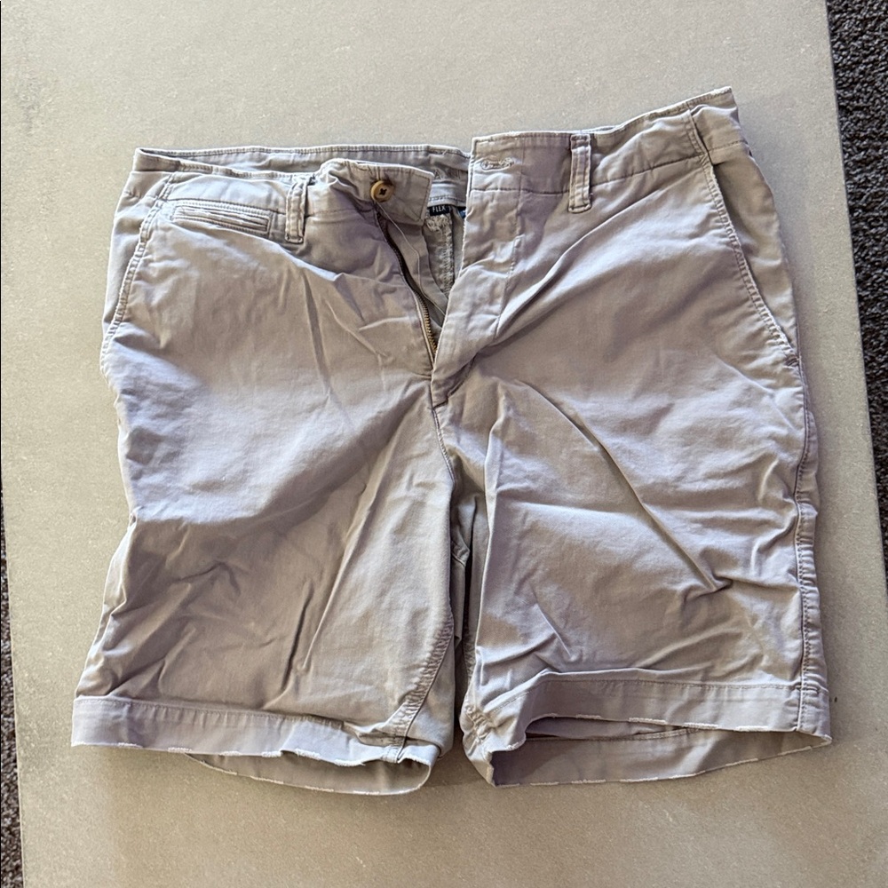 American Eagle Outfitters Men's Tan Flat Front Shorts